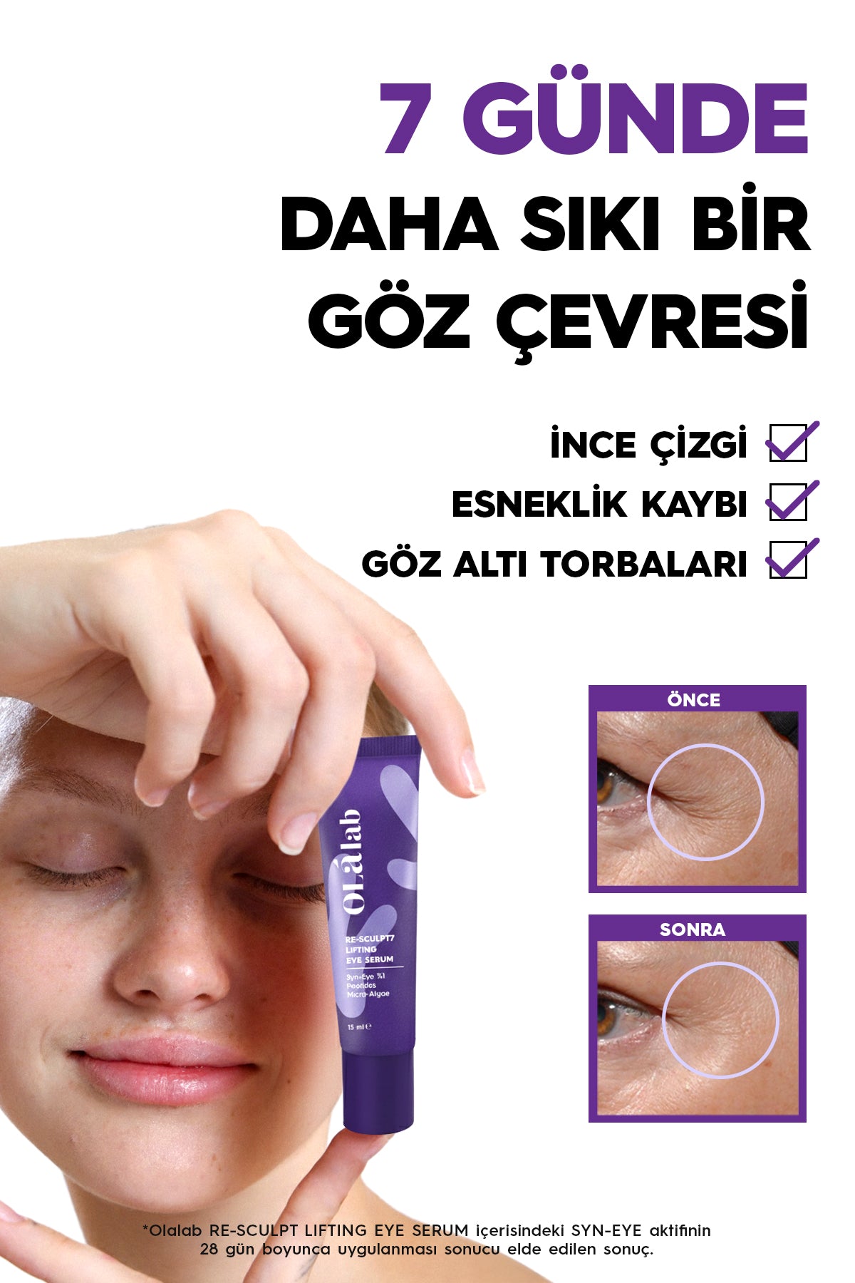 İnce Çizgi Kırışıklık Karşıtı Mikro-Alg & Peptit Göz Kremi